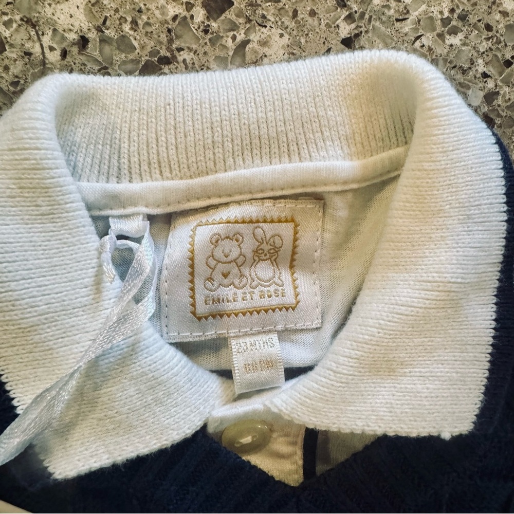 NWT Emile et Rose Baby Boy 2-Piece Sweater Vest and Matching Top- Size 23M 👶✨ - Picture 3 of 16